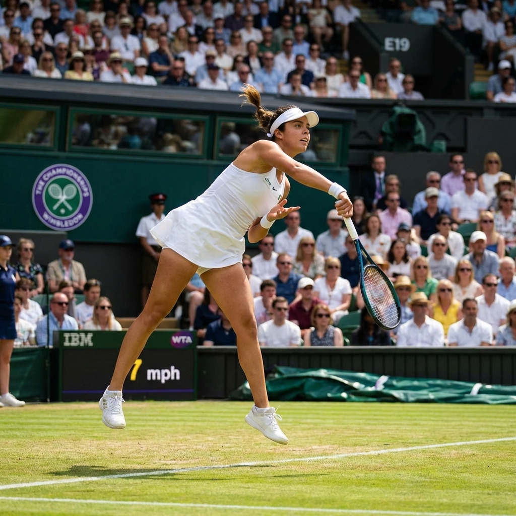 Renata Zarazúa en Wimbledon 2025